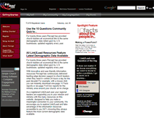 Tablet Screenshot of link2lead.com